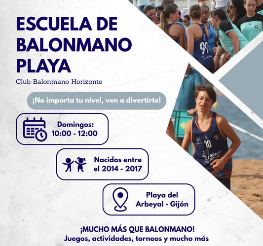 Escuela balonmano playa CBM Horizonte